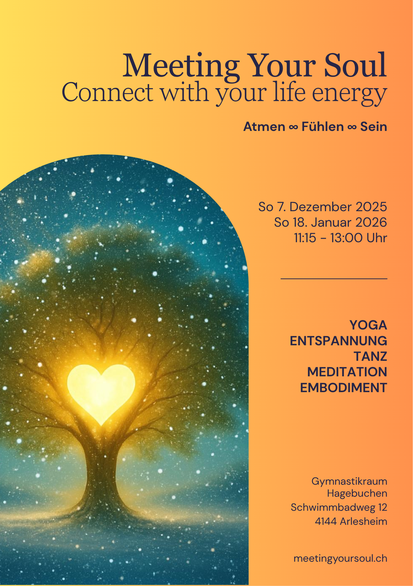 Meeting Your Soul flyer